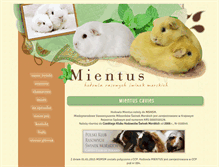 Tablet Screenshot of mientuscavies.pl